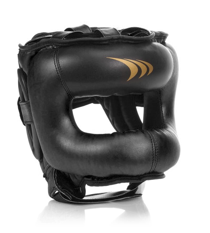 KASK Z OSŁONĄ NOSA - PRO CZARNY M