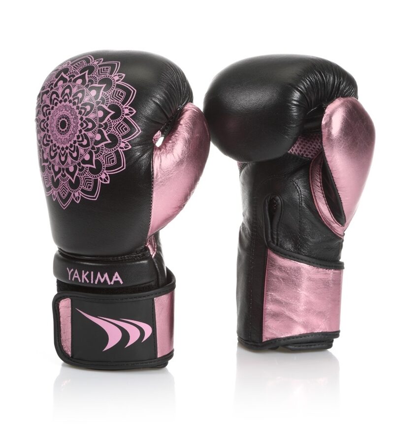 Rękawice kobiece MANDALA BLACK/PINK 10 oz